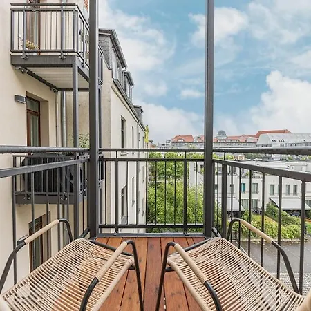 Stylisches Zentrales City-Apartment Mit 2 Balkonen Leipzig Extérieur photo